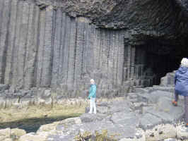 Iona at Fingal's cave.